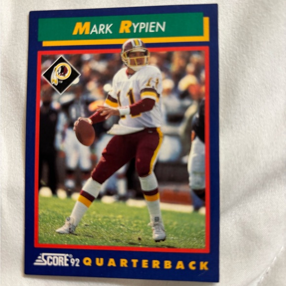 *MARK RYPIEN*SIGNED*AUTOGRAPHED*FOOTBALL*WASHINGTON*REDSKINS*NFL- And Card - Picture 6 of 8